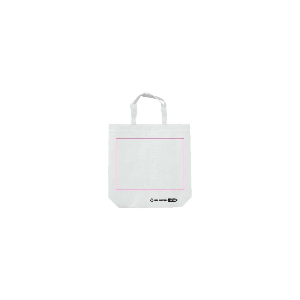 Umhängetasche R-PET weiß 100g/m²