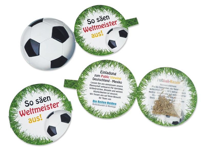 Fußball-Rasensamen-Karte