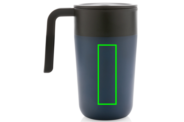 GRS recycelte PP und Stainless Steel Tasse mit Griff
