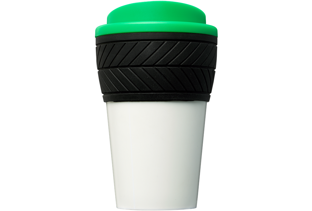 Brite-Americano® 350 ml Isolierbecher mit Schutzring Reifen-Design