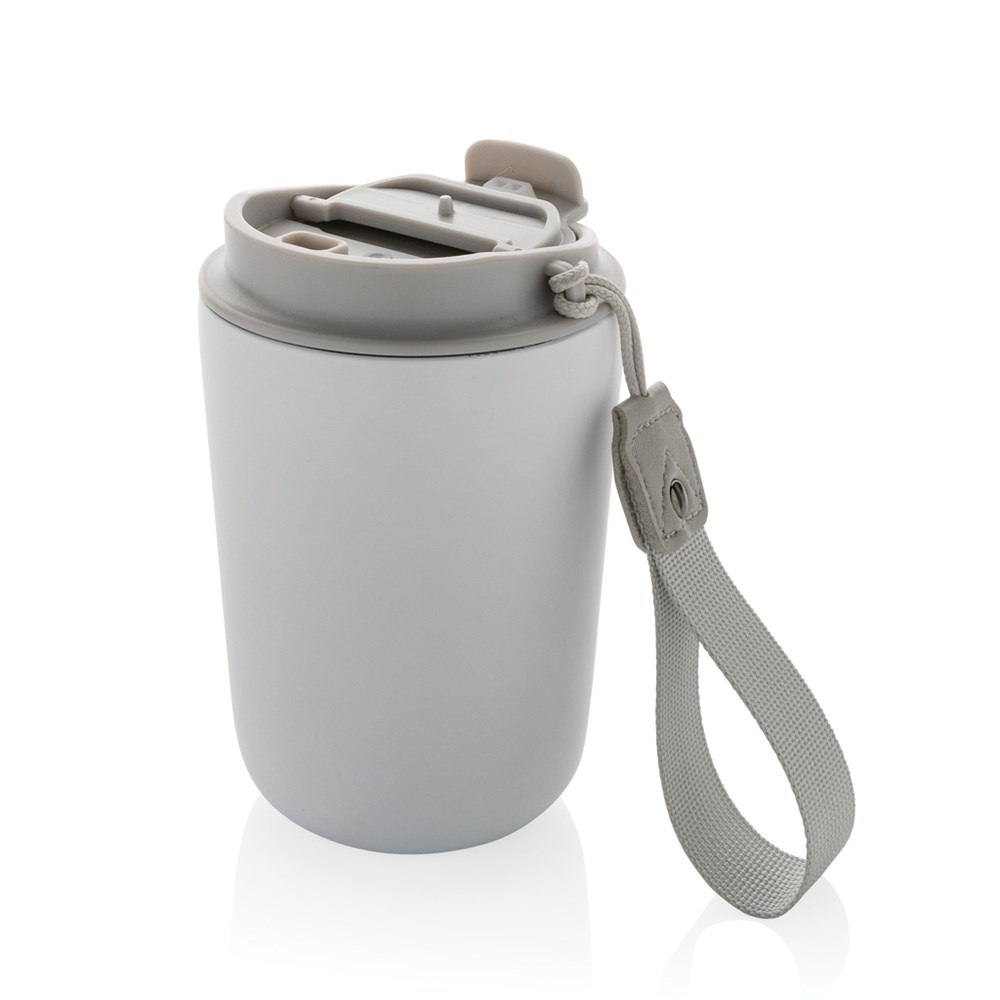 Cuppa Vakuumbecher aus RCS-Stahl mit Umhängeband