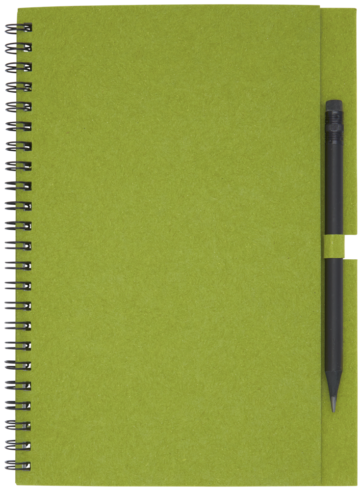 Luciano Eco Notizbuch mit Spiralbindung mit Stift – medium