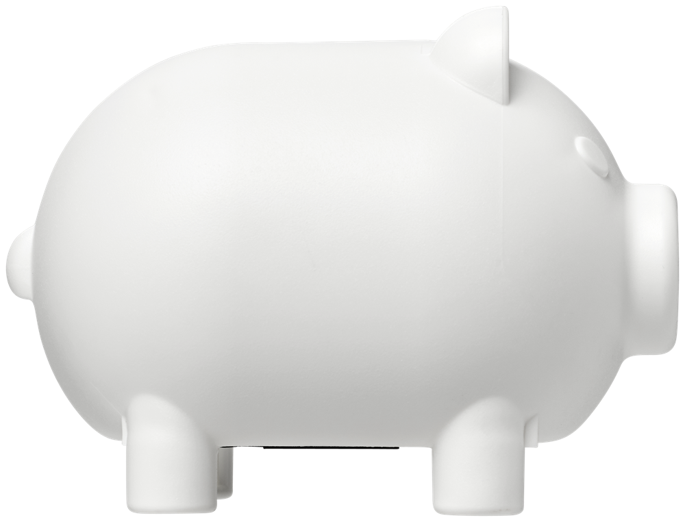 Oink kleines Sparschwein aus recyceltem Kunststoff