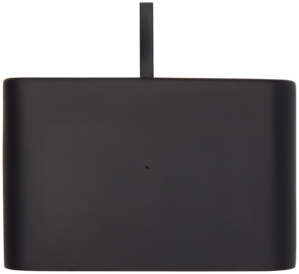 Momento Kalkstein Tischuhr mit wireless Ladefunktion