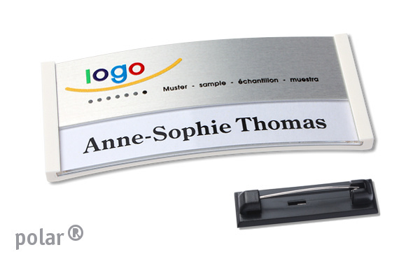 Namensschild polar® alu-print