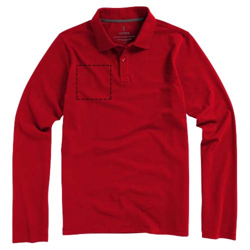 Oakville Langarm Poloshirt für Herren