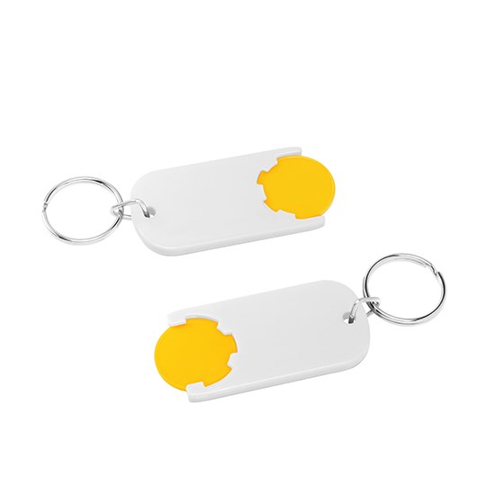 Chiphalter mit 1€-Chip "Alpha" mit Schlüsselring