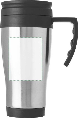 Isolierbecher aus Edelstahl/Kunststoff mit verschließbarem Mundstück Dev