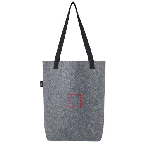 Felta Tragetasche aus GRS-recyceltem Filz mit breitem Boden 12 L