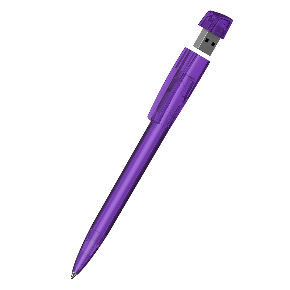 Klio-Eterna - Turnus transparent USB 2.0 - Drehkugelschreiber mit integriertem USB-Stick