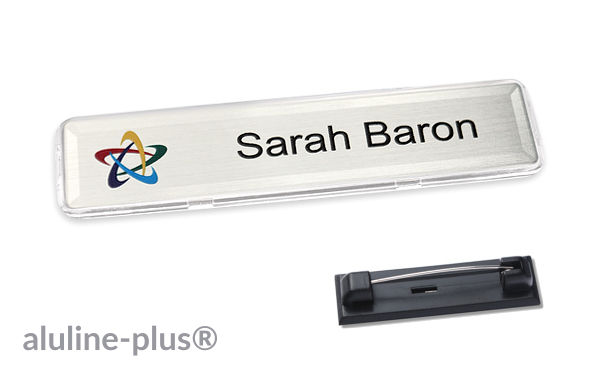 Namensschild aluline-plus® logo-print