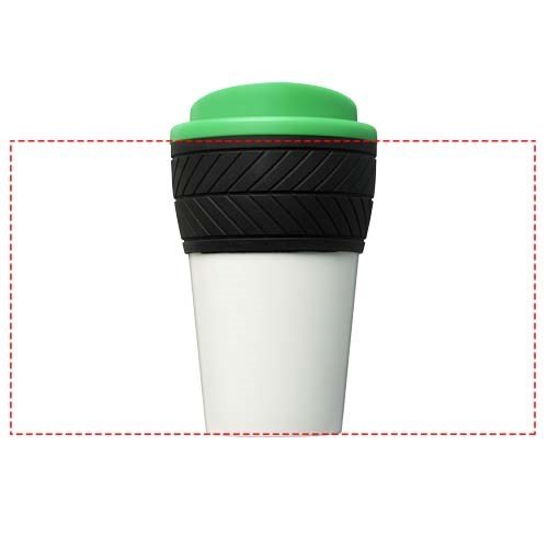 Brite-Americano® 350 ml Isolierbecher mit Schutzring Reifen-Design