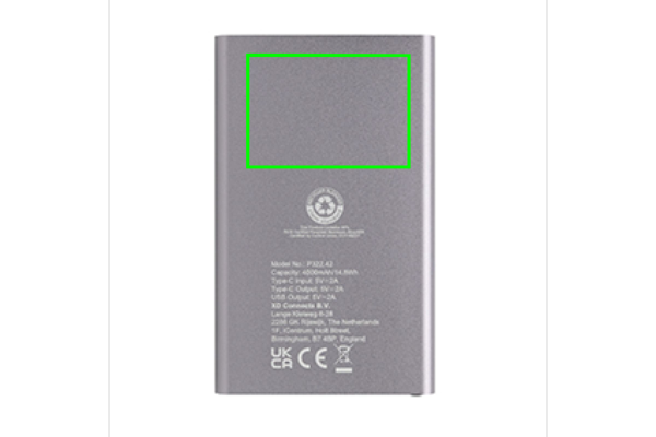 4.000mAh Type-C Powerbank aus RCS recyeltem ABS & Aluminium
