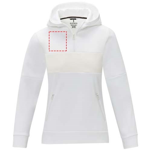 Sayan Kapuzenpullover mit halbem Reißverschluss für Damen