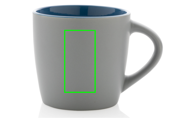 Keramiktasse innen coloriert