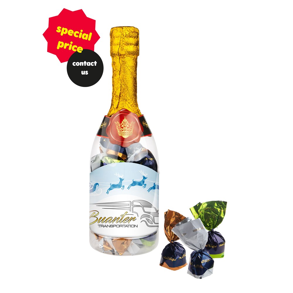 Champagnerflasche Schokoladen