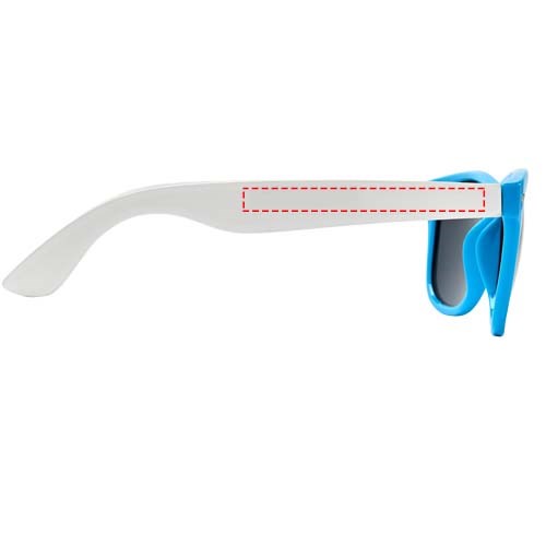 Sun Ray Sonnenbrille mit weißen Bügeln