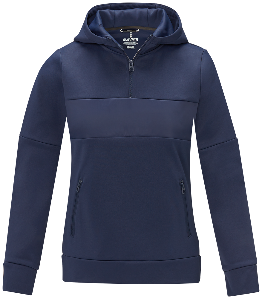 Sayan Kapuzenpullover mit halbem Reißverschluss für Damen