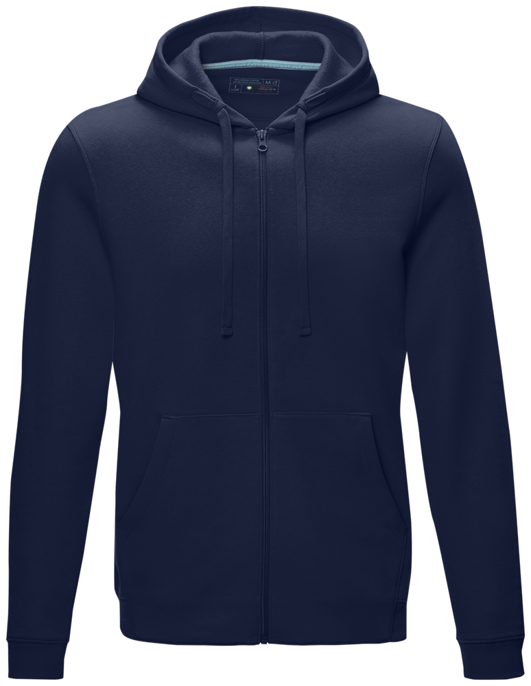 Ruby Hoodie mit durchgehendem Reißverschluss aus GOTS- und GRS-zertifiziertem Bio-Material für Herren