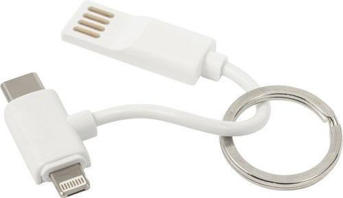 Ladekabel mit USB, USB-C, Lightning Anschluss aus Kunststoff Elfriede