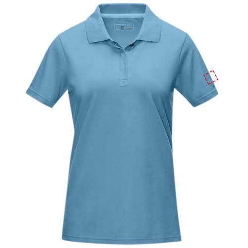 Graphite Poloshirt aus GOTS-zertifizierter Bio-Baumwolle für Damen