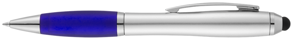 Nash Stylus Kugelschreiber silbern mit farbigem Griff