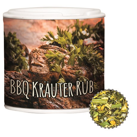 Gewürzmischung BBQ Kräuter Rub, ca. 20g, Gewürzpappstreuer