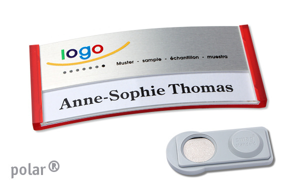 Namensschild polar® alu-print