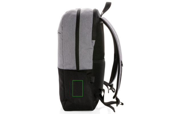 Moderner 15.6" USB & RFID Laptop-Rucksack, PVC-frei