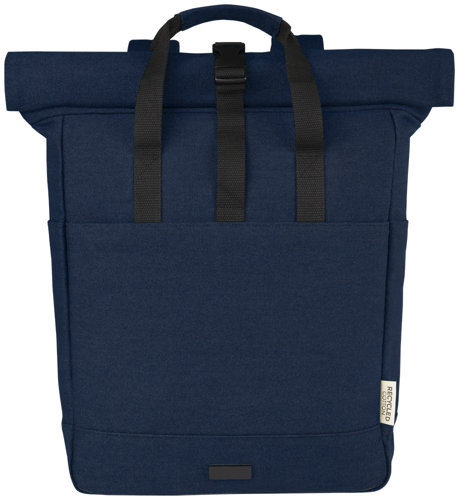 Joey 15" GRS Rolltop Laptop-Rucksack aus recyceltem Canvas 15 L