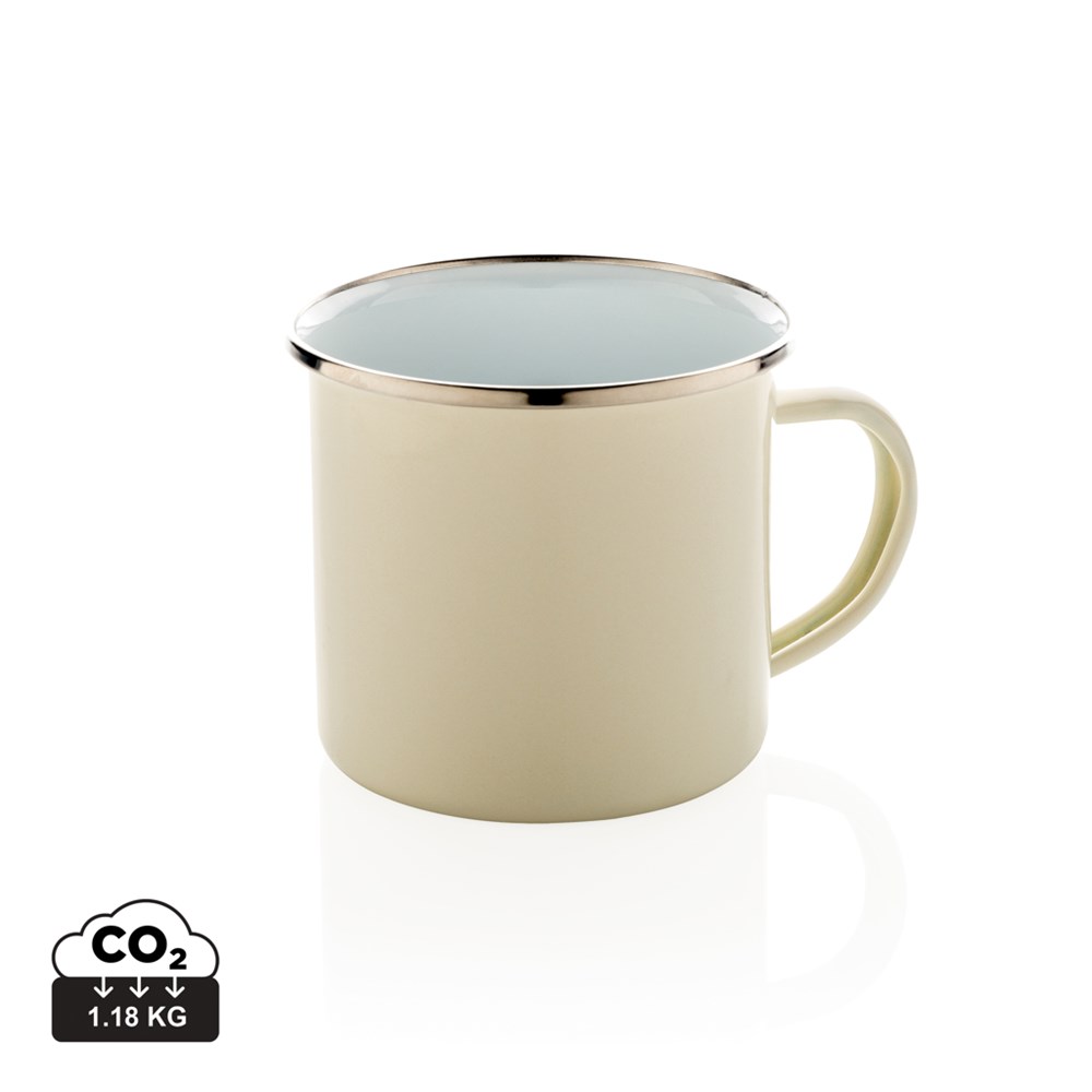 Vintage Emaille Becher