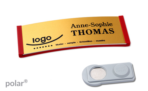 Namensschild polar® alu-complete
