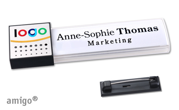 Namensschild amigo® square alu-print