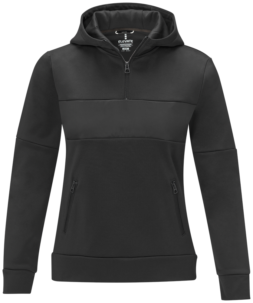 Sayan Kapuzenpullover mit halbem Reißverschluss für Damen