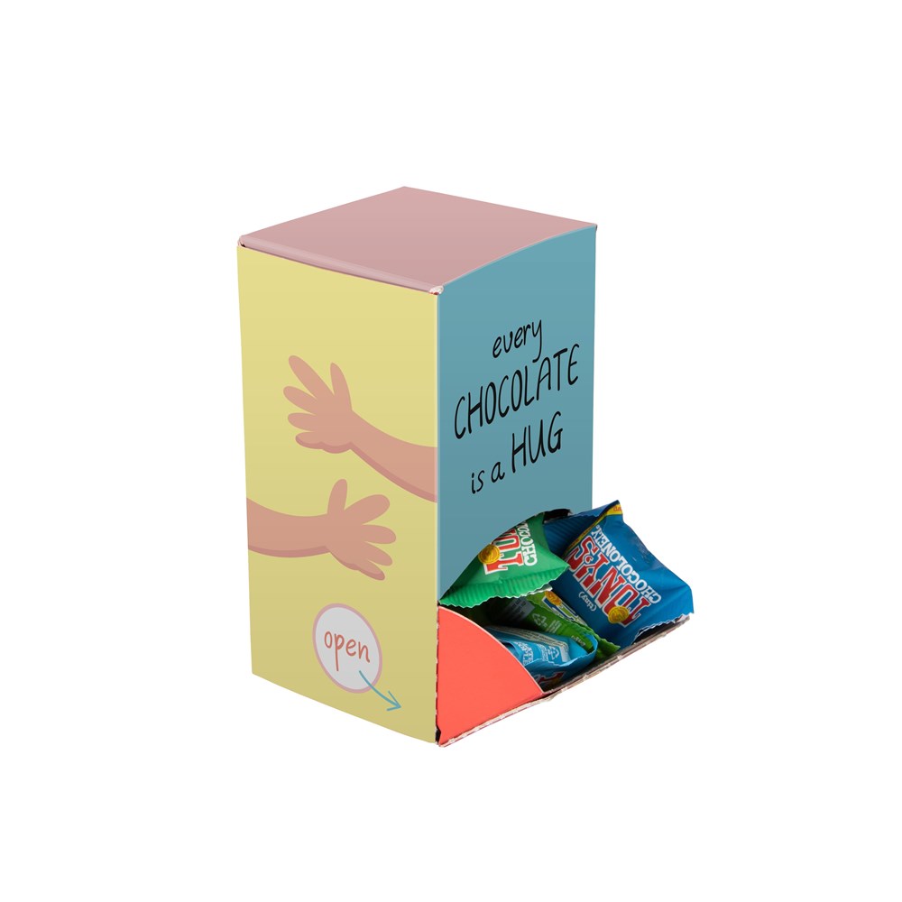 Display box mit Süssigkeiten