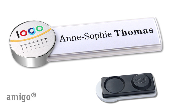 Namensschild amigo® circle alu-print