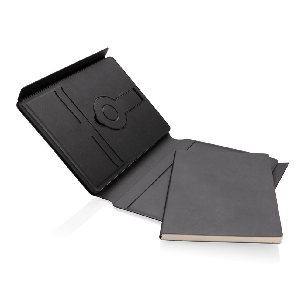 Swiss Peak 2-in-1 Notizbuch & Wirless Charger aus RCS rPU