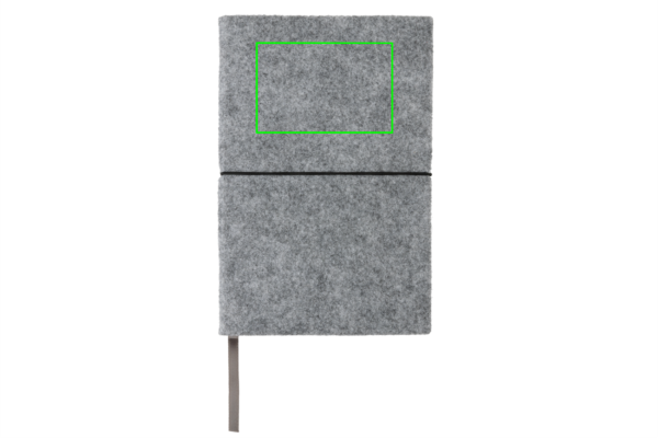 A5-Softcover-Notizbuch aus GRS zertifiert recyceltem Filz
