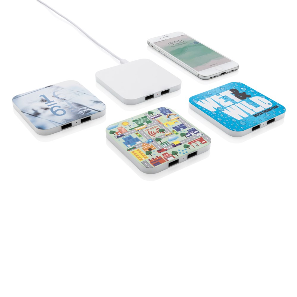 10W Wireless Charger mit USB-Ports