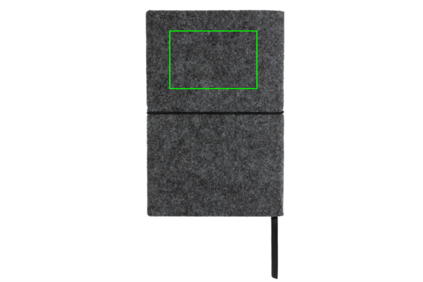 A5-Softcover-Notizbuch aus GRS zertifiert recyceltem Filz