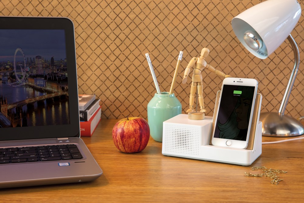 Ontario 5W Wireless Charger und Lautsprecher