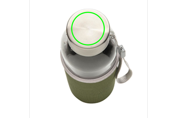 Glasflasche mit Neopren-Sleeve