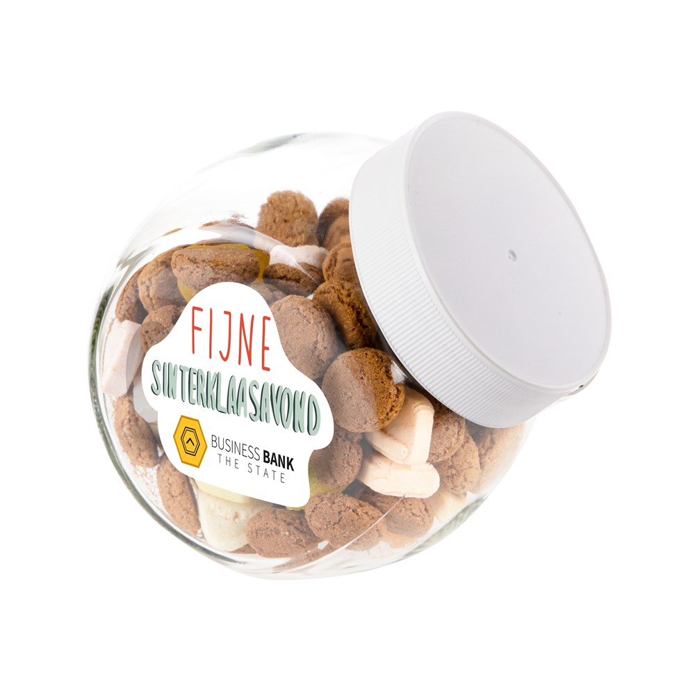 Glass jar 0,9 liter with sweets
