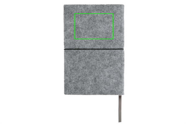 A5-Softcover-Notizbuch aus GRS zertifiert recyceltem Filz