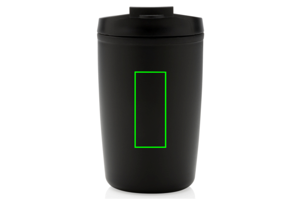 GRS recycelter PP-Becher mit Flip-Deckel