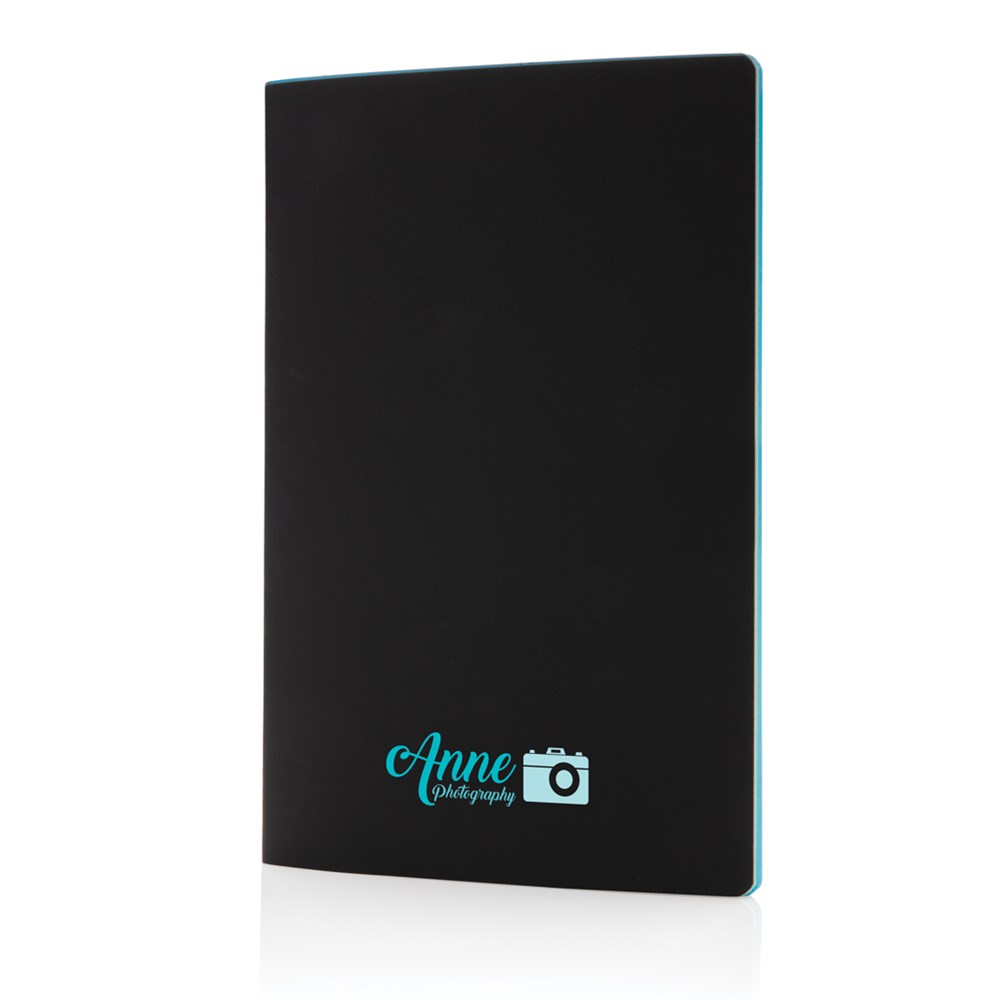 Softcover PU Notizbuch mit farbigem Beschnitt