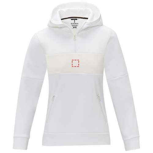 Sayan Kapuzenpullover mit halbem Reißverschluss für Damen