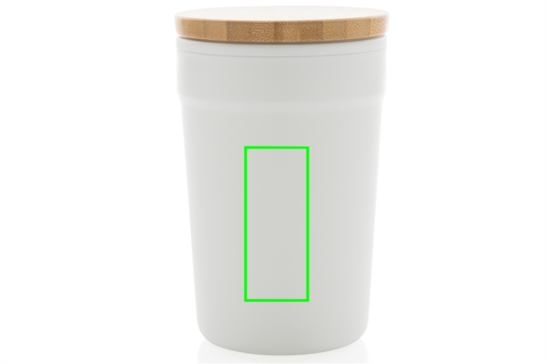 GRS rPP-Becher mit Bambusdeckel