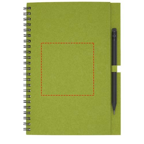 Luciano Eco Notizbuch mit Spiralbindung mit Stift – medium