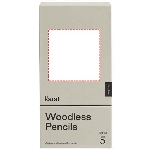 Karst® 5er-Pack 2B holzlose Graphitstifte